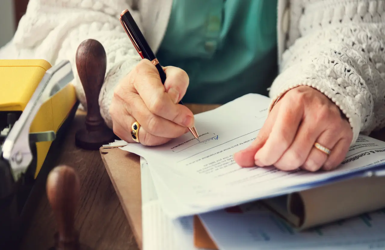 Notarizing a legal document